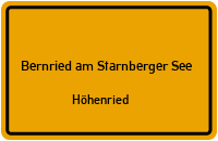 Weg in Bernried am Starnberger SeeHöhenried