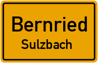 Straßen in Bernried Sulzbach