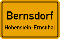 Bergstraße in BernsdorfHohenstein-Ernstthal