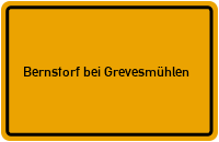 City Sign Bernstorf bei Grevesmühlen