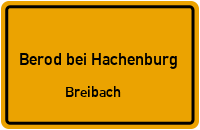 Altenkirchener Straße in Berod bei HachenburgBreibach