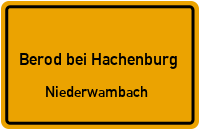 Brunnenstraße in Berod bei HachenburgNiederwambach