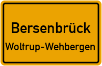 Straßen in Bersenbrück Woltrup-Wehbergen