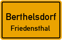 Straßen in Berthelsdorf Friedensthal