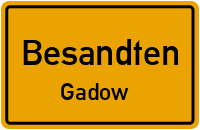 Straßen in Besandten Gadow