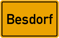 Ortsschild von Gemeinde Besdorf in Schleswig-Holstein