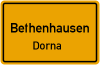Straßen in Bethenhausen Dorna