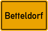 Ortsschild von Gemeinde Betteldorf in Rheinland-Pfalz