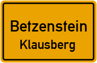 Straßenverzeichnis Betzenstein Klausberg
