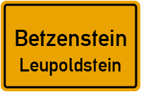 Straßenverzeichnis Betzenstein Leupoldstein