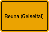 City Sign Beuna (Geiseltal)