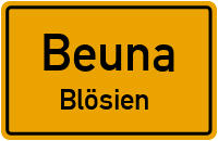 Straßen in Beuna Blösien