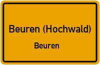 Dhrontalstraße in Beuren (Hochwald)Beuren