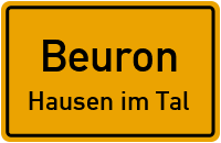 Tobelstraße in 88631 Beuron (Hausen im Tal)
