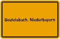 City Sign Beutelsbach, Niederbayern