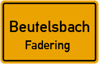 Fadering in BeutelsbachFadering