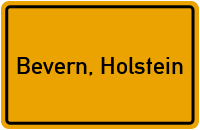 City Sign Bevern, Holstein