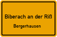 Bühläckerstraße in Biberach an der RißBergerhausen