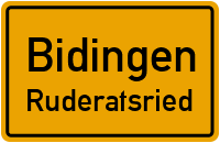 Straßenverzeichnis Bidingen Ruderatsried