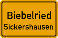 Pfarrgasse in BiebelriedSickershausen
