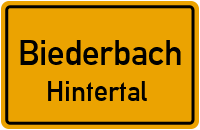 Mühlsbachweg in BiederbachHintertal