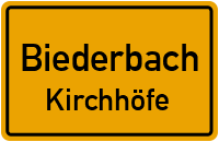 Uhlsbach in BiederbachKirchhöfe