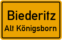 Straße Des Friedens in BiederitzAlt Königsborn