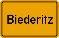 City Sign Biederitz