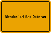 Ortsschild Biendorf bei Bad Doberan