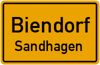Bahnhofstraße in BiendorfSandhagen