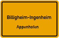 Hauptstraße in Billigheim-IngenheimAppenhofen