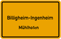 Billigheimer Straße in Billigheim-IngenheimMühlhofen