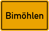 Ortsschild von Gemeinde Bimöhlen in Schleswig-Holstein