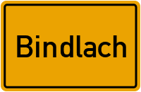 Ortsschild von Gemeinde Bindlach in Bayern