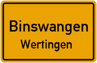 Bergstraße in BinswangenWertingen