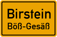 Dorfplatz in BirsteinBöß-Gesäß
