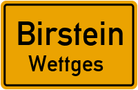 Dorfstraße in BirsteinWettges