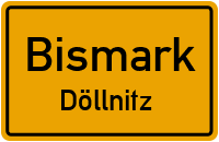 Döllnitzer Dorfstraße in BismarkDöllnitz