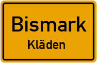Klädener Bahnhofstraße in BismarkKläden