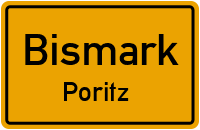 Poritzer Dorfstraße in BismarkPoritz