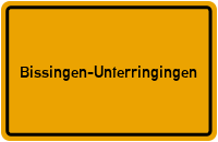 Ortsschild Bissingen-Unterringingen