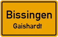 Straßenverzeichnis Bissingen Gaishardt