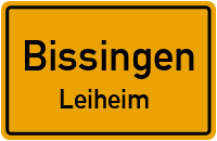 Straßenverzeichnis Bissingen Leiheim