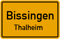 Straßenverzeichnis Bissingen Thalheim