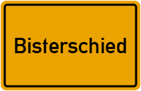 Ortsschild von Gemeinde Bisterschied in Rheinland-Pfalz