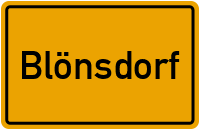 Ortsschild Blönsdorf