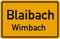 Straßen in Blaibach Wimbach