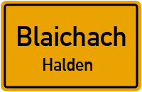 Straßen in Blaichach Halden