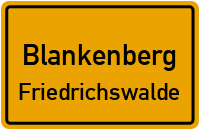 Friedrichswalder Platz in BlankenbergFriedrichswalde