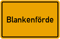 Ortsschild Blankenförde